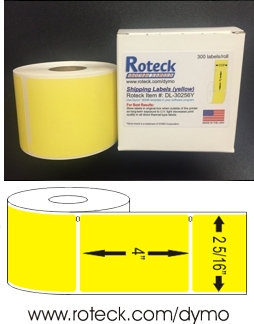 1 Roll of Dymo 30269 Compatible Clear Shipping Labels for